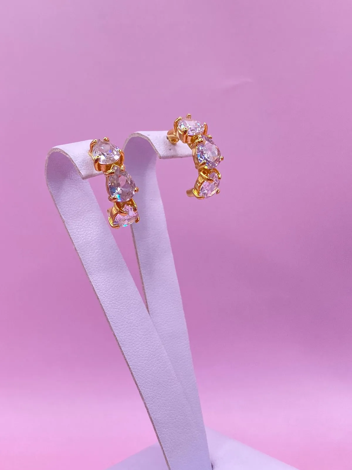 Brinco Argola Cravejada P