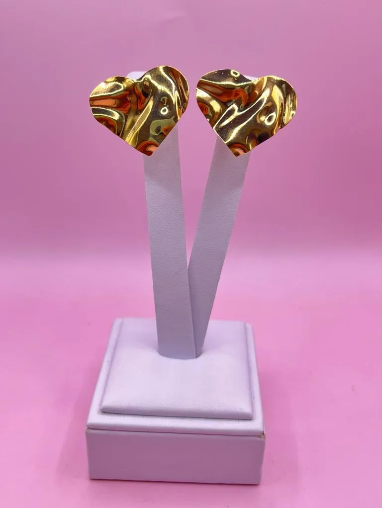 Brinco Chapa Coração M