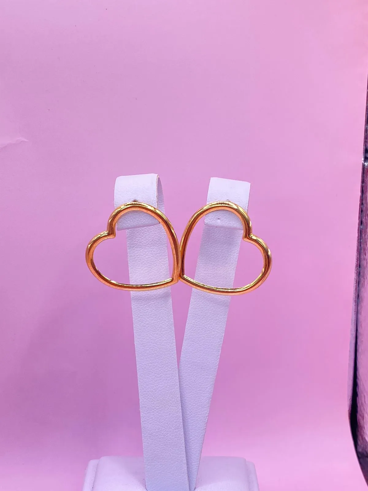 Brinco Coração Vazado Grande