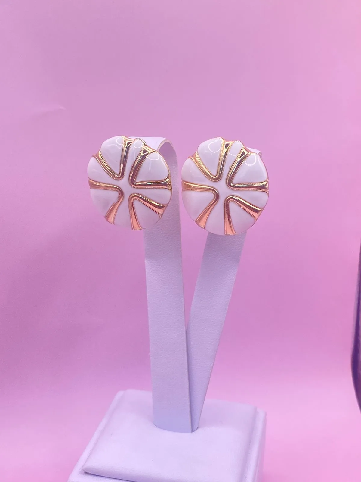 Brinco Esmalado Círculo Pequeno Colorido