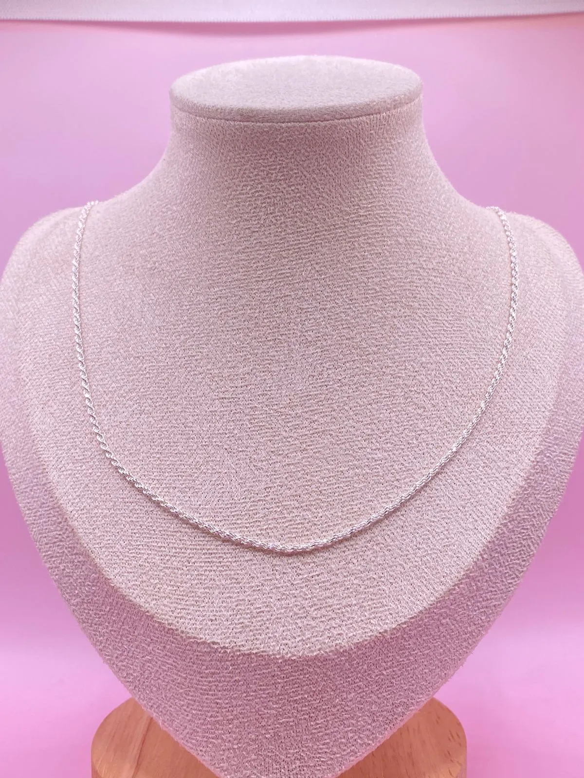 Choker Trançada Prata 40cm