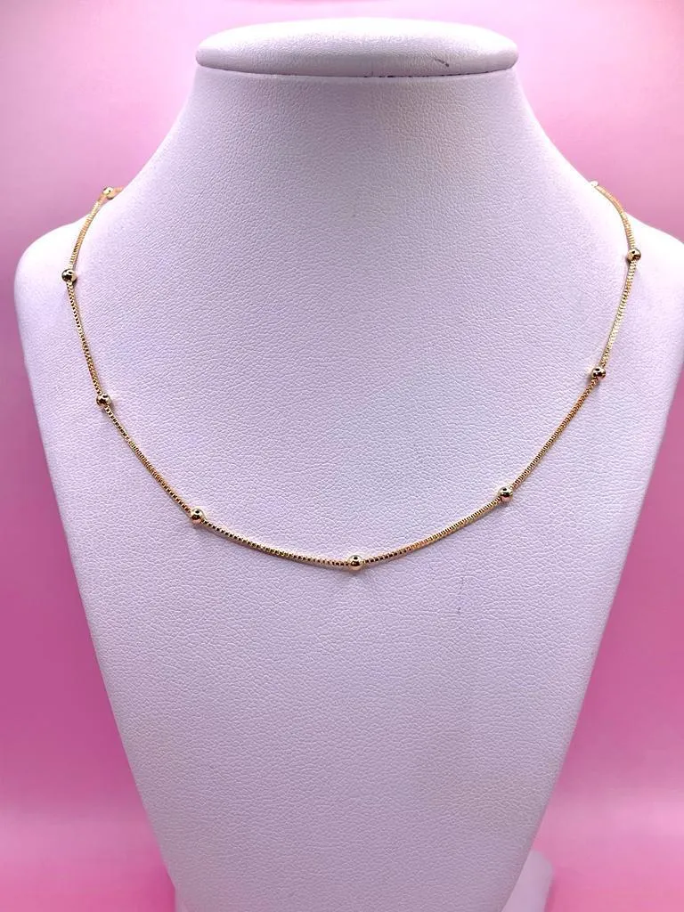 Colar Veneziana Bola Lisa