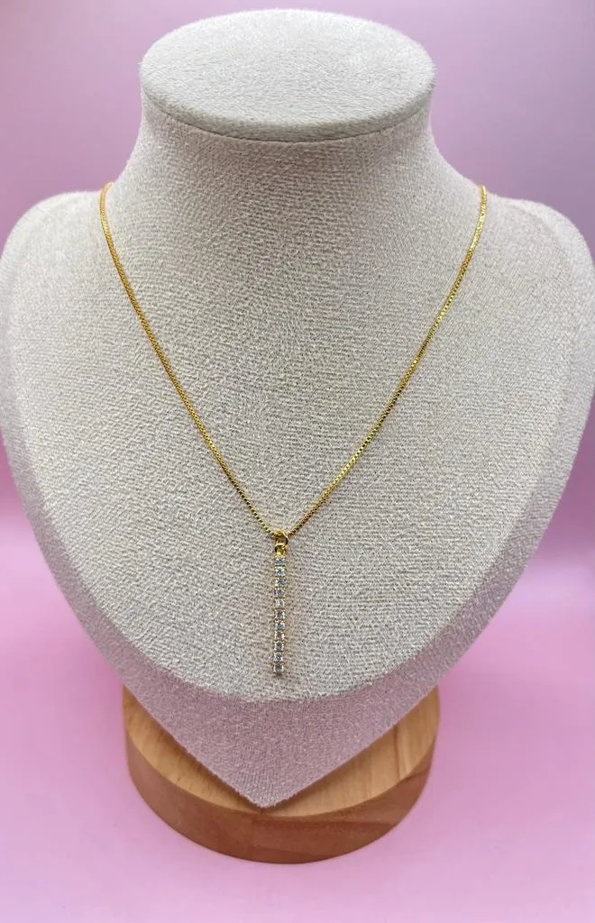 Colar Zircônia Traço