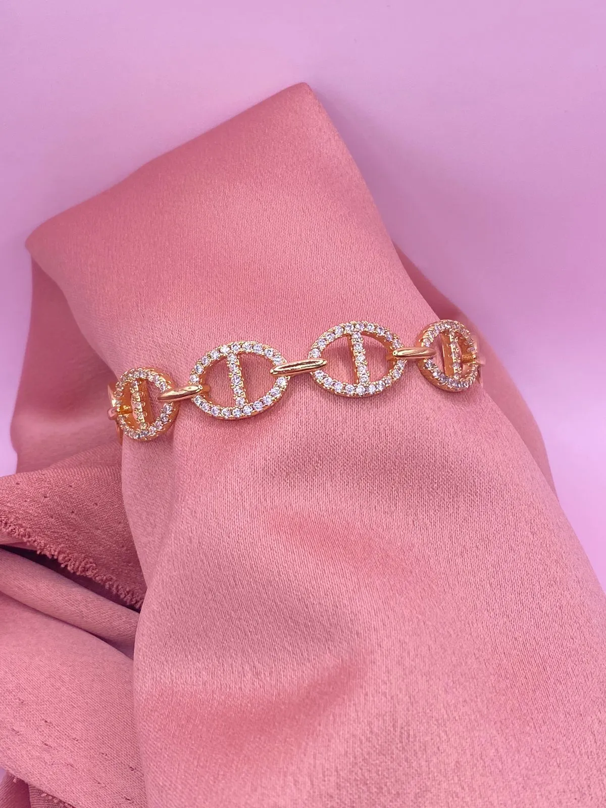 Bracelete Elos Micro Zircônia