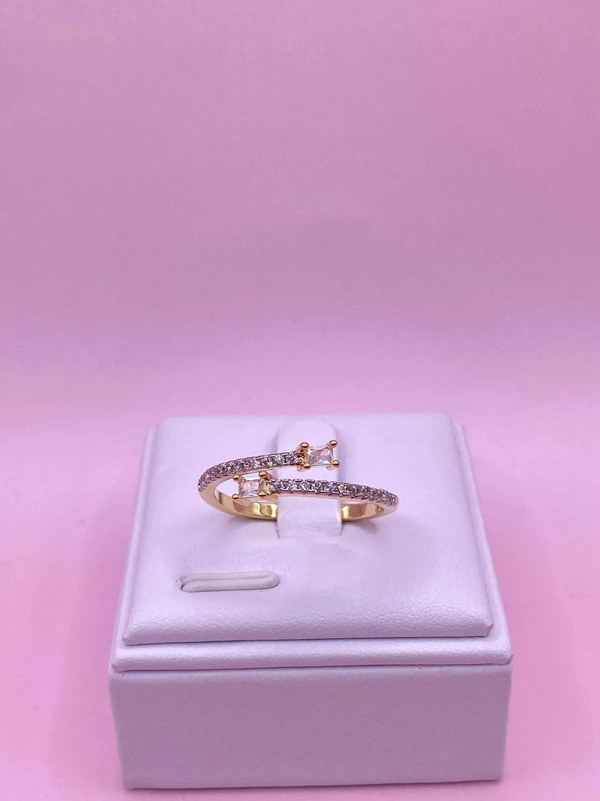 Anel Regulavel Cravejado Zircônia