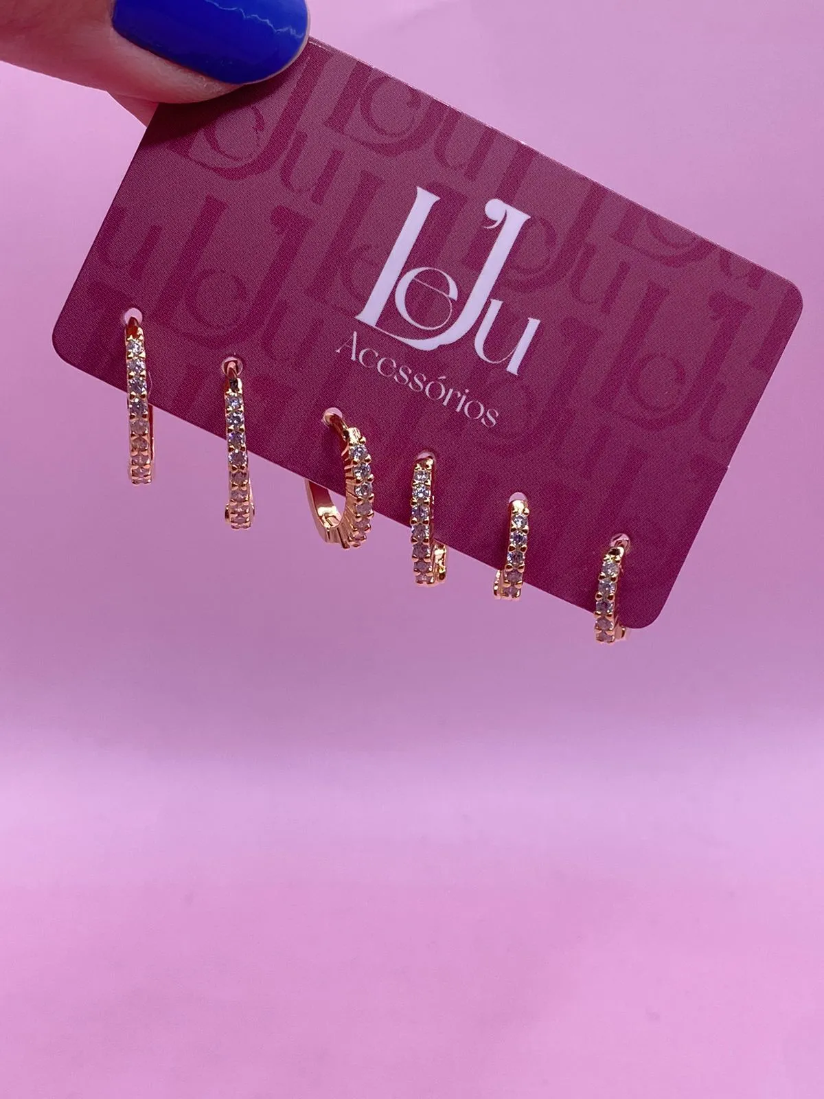 Trio Argola Cravejada