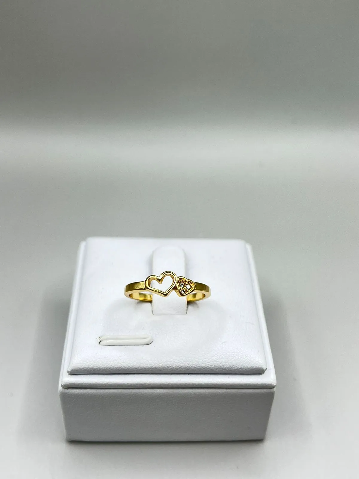 Anel Coração Duplo