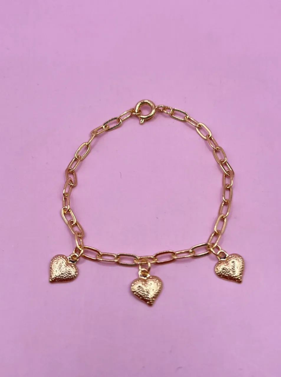 PULSEIRA INFANTIL PINGENTE CORAÇÃO