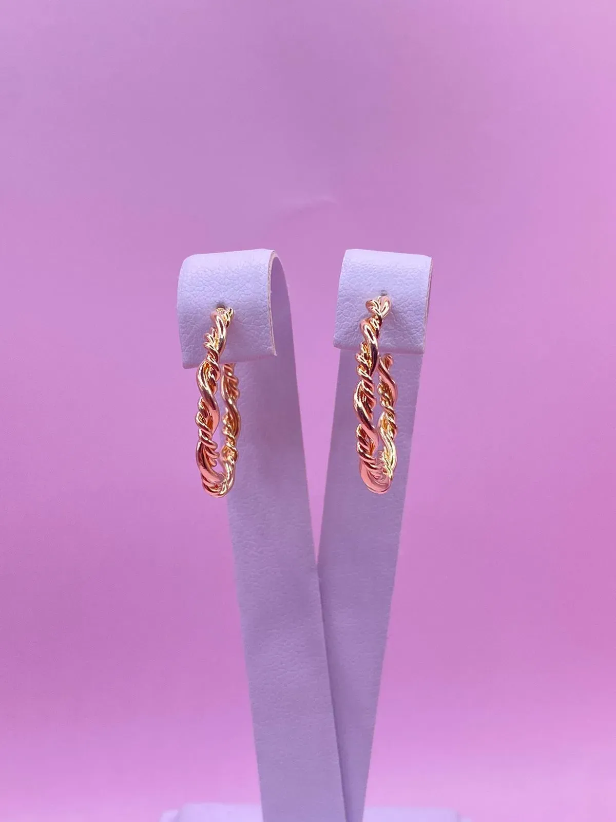 Brinco Argola Trançada M