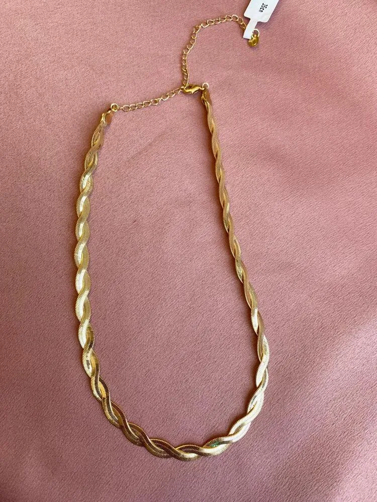 Choker Fita Entrelaçada