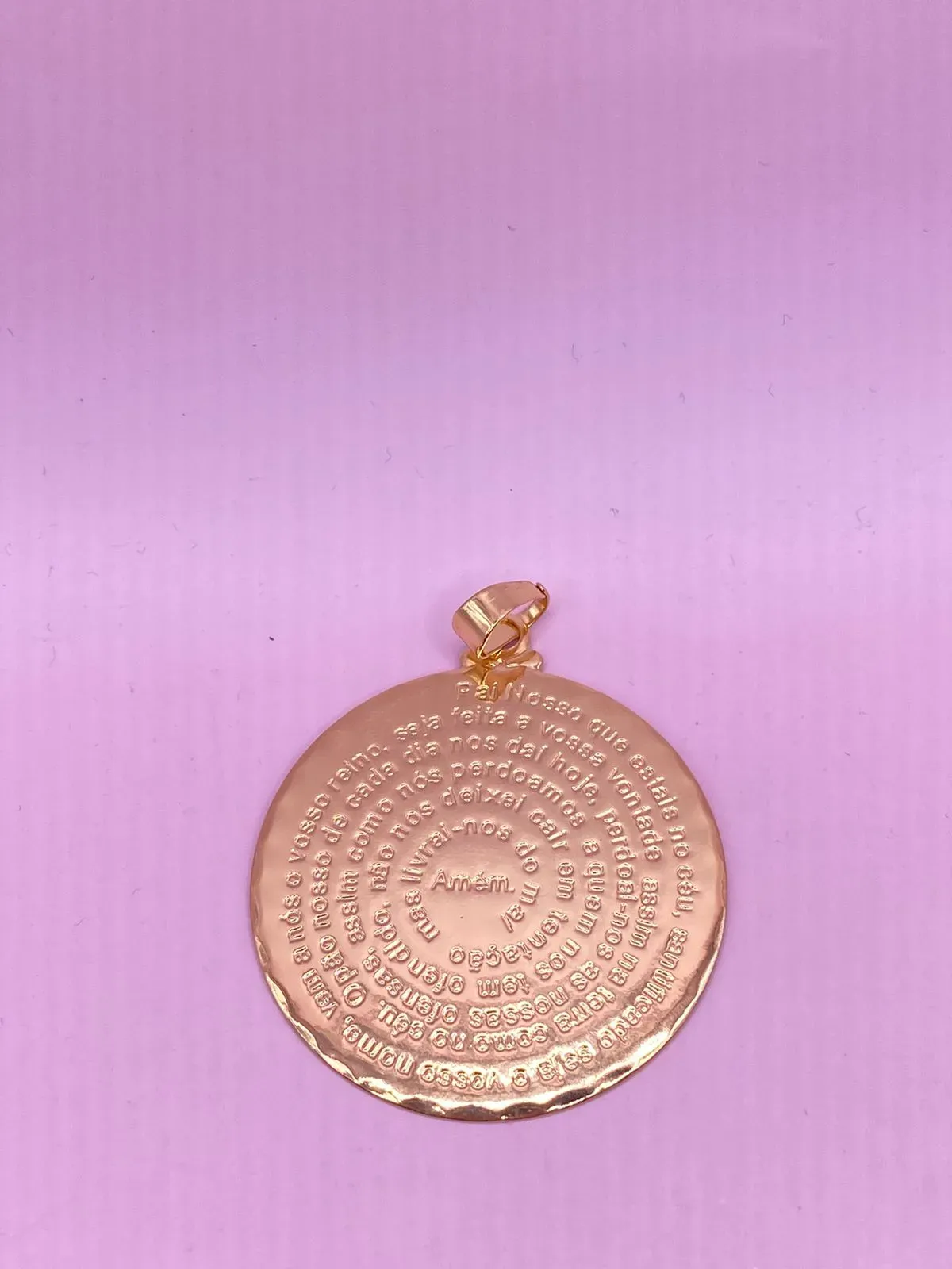 Pingente Medalha Pai Nosso Grande