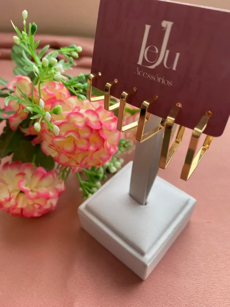 Trio Argola Quadrada