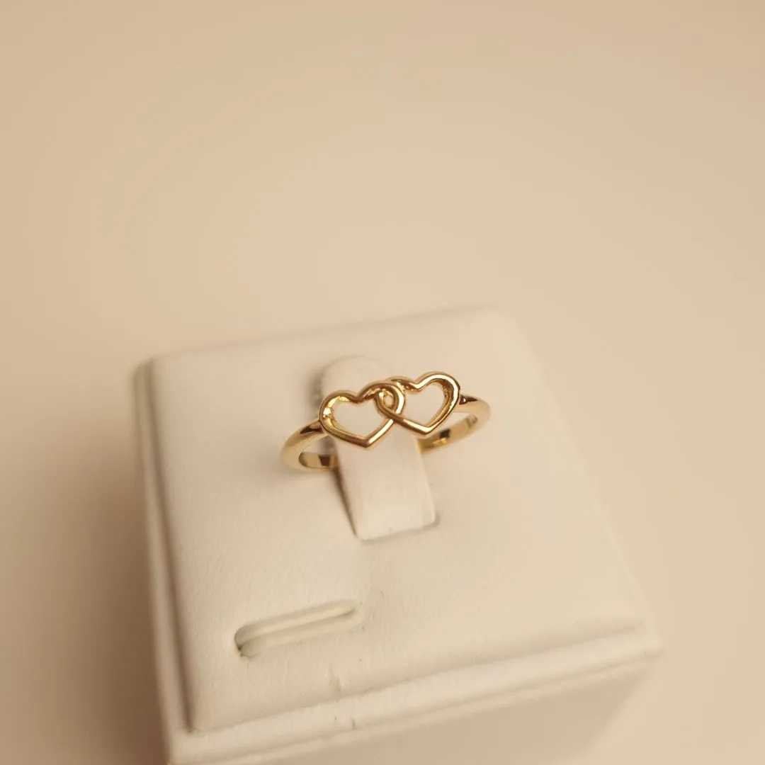 Anel Dois Coraçãoes