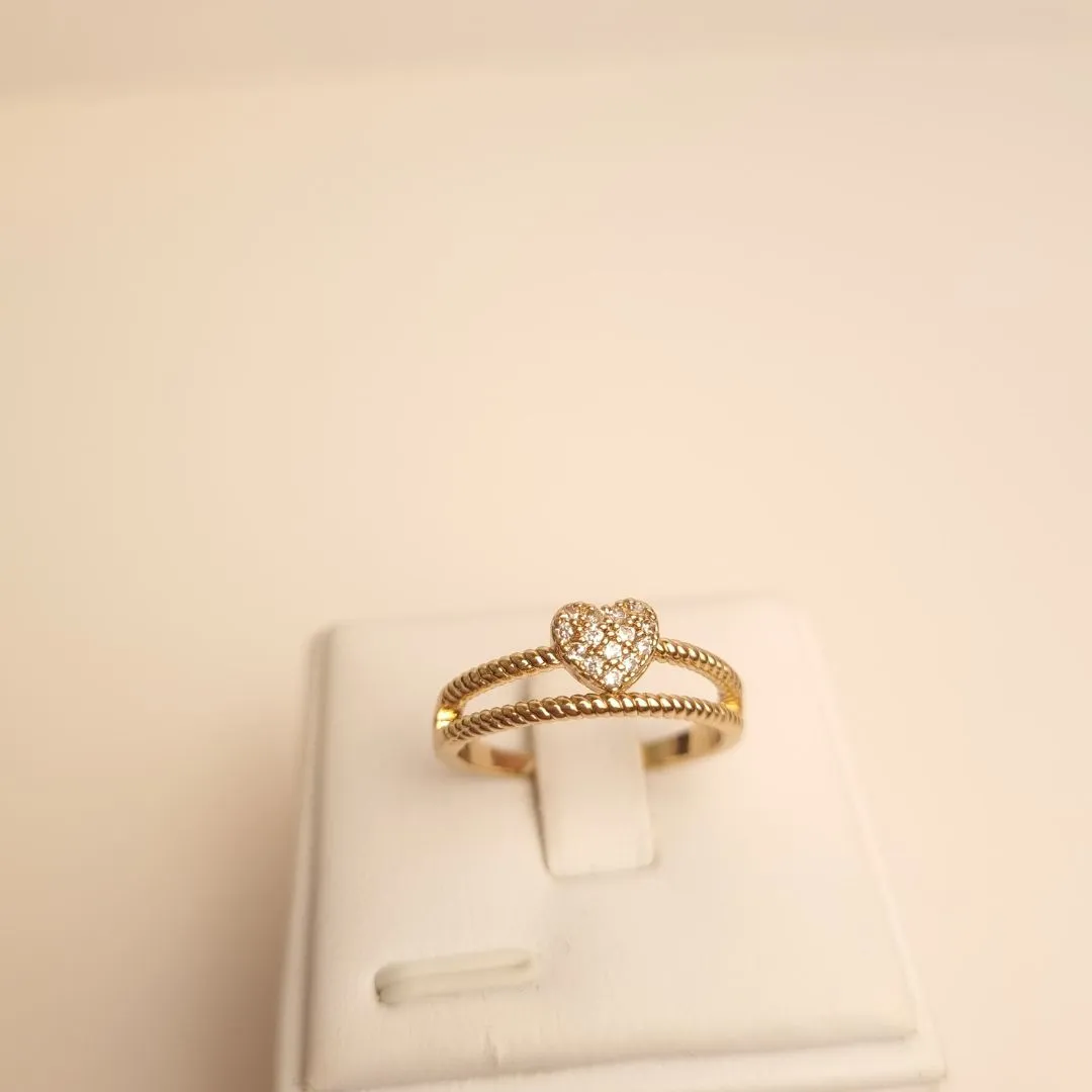 Anel Duplo Coração