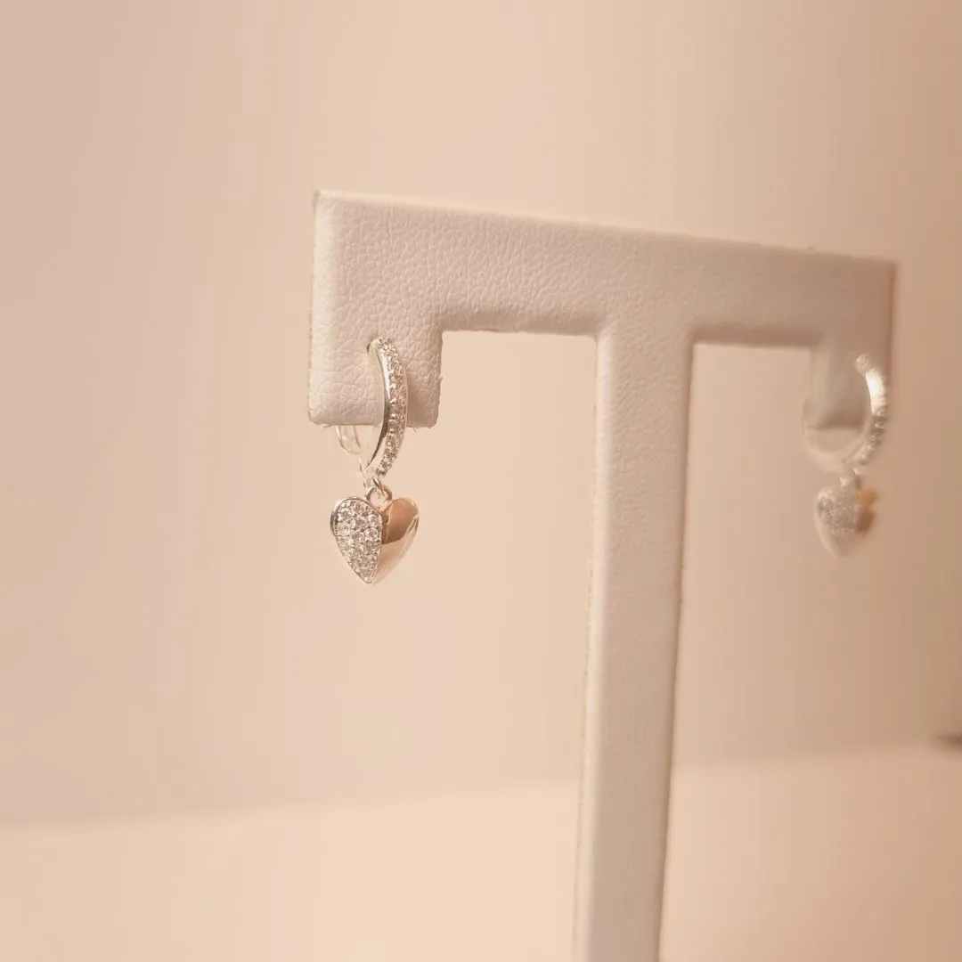 Brinco Prata Coração