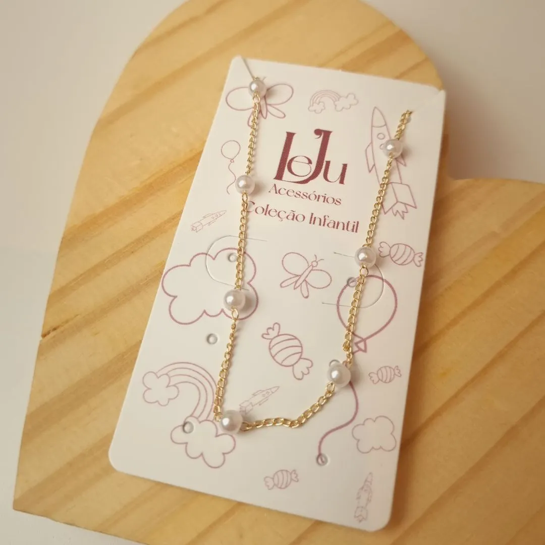 Colar Infantil Pérola