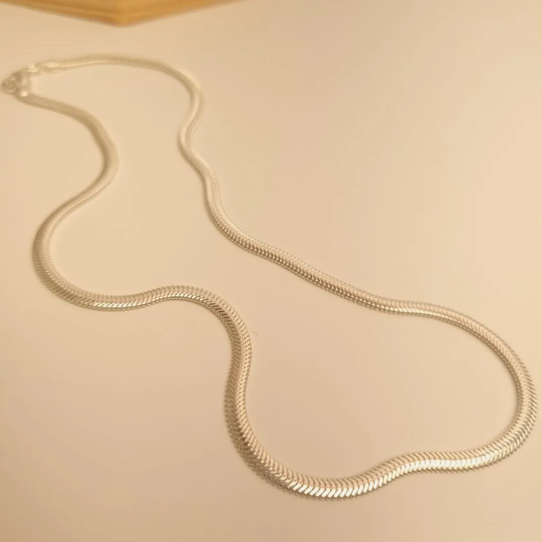 Colar Prata Malha 4mm