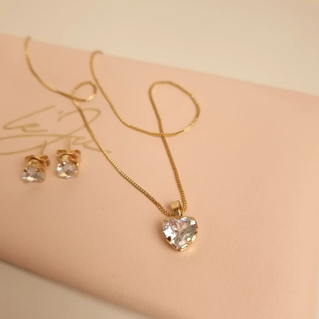 Conjuntos Cristal Coração