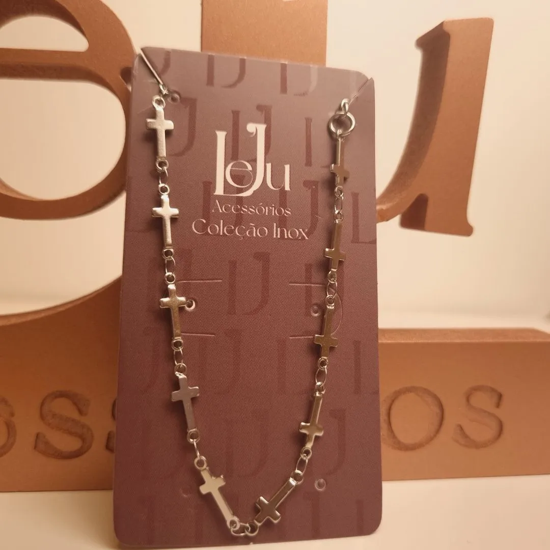 Pulseira Inox Cruz