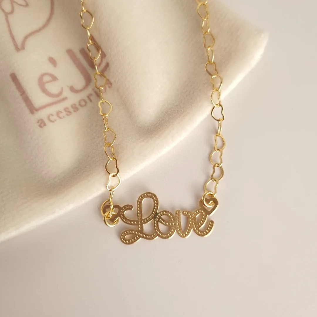 Choker Elo Cadeado Love