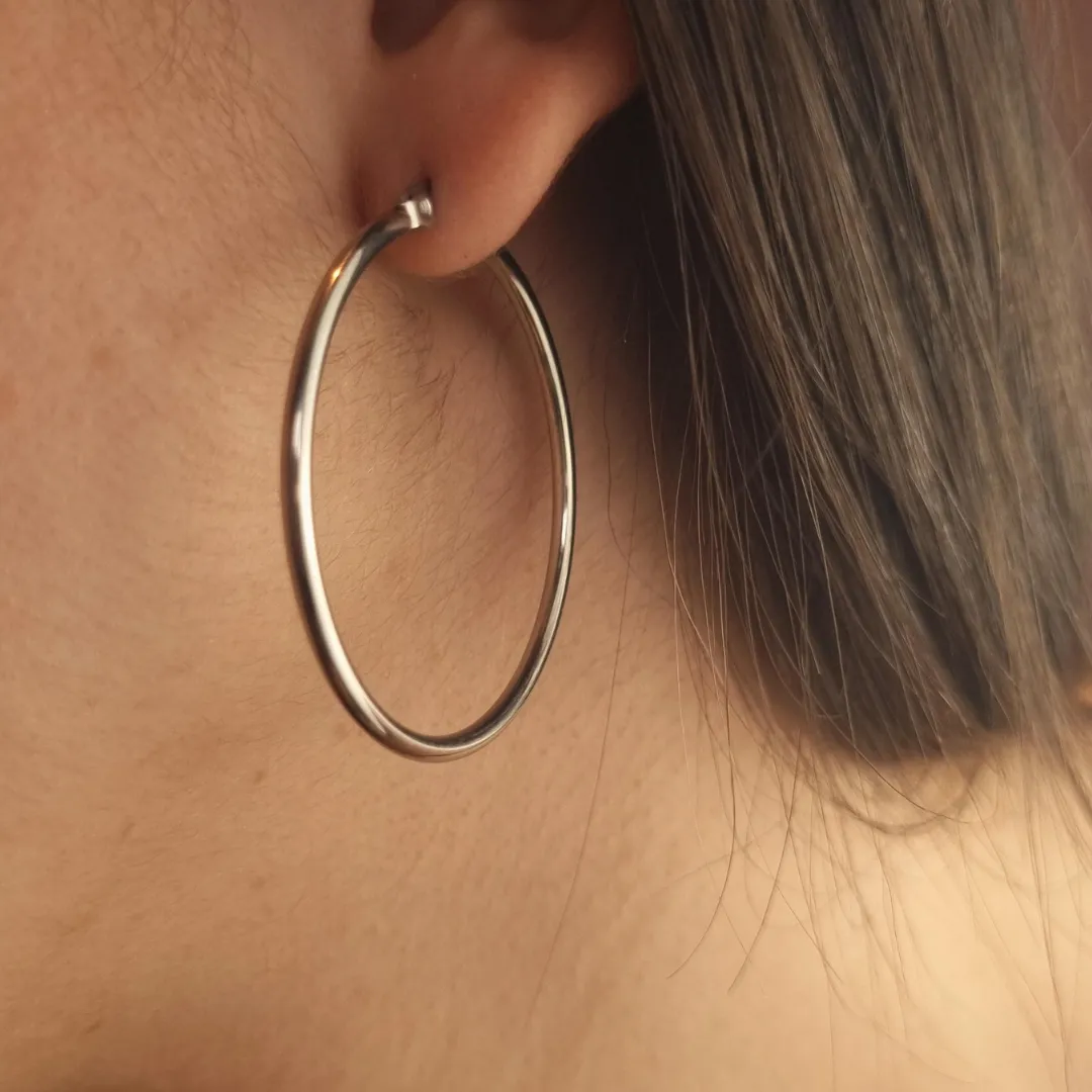 Brinco Inox Argola Grande