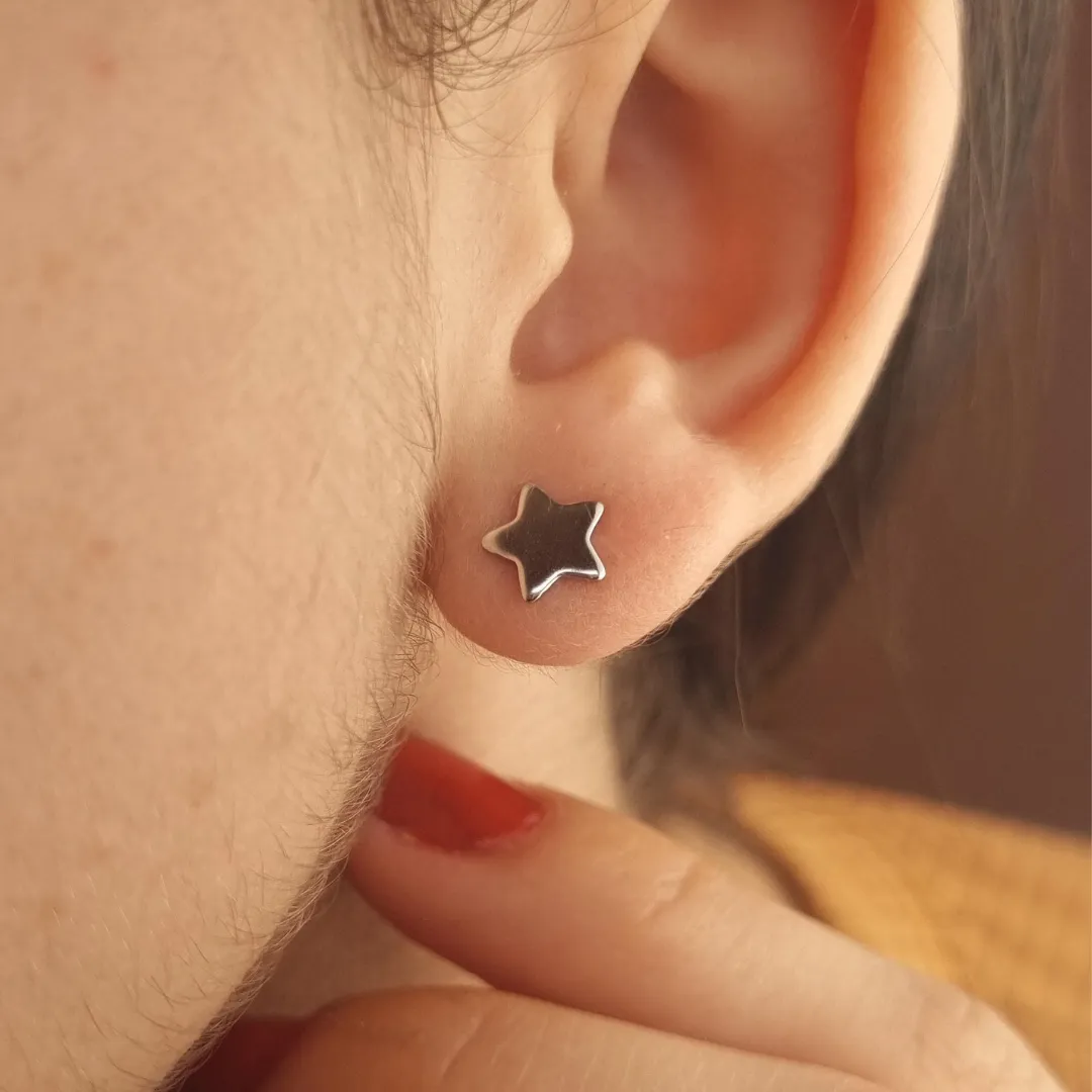 Brinco Inox Estrela PP