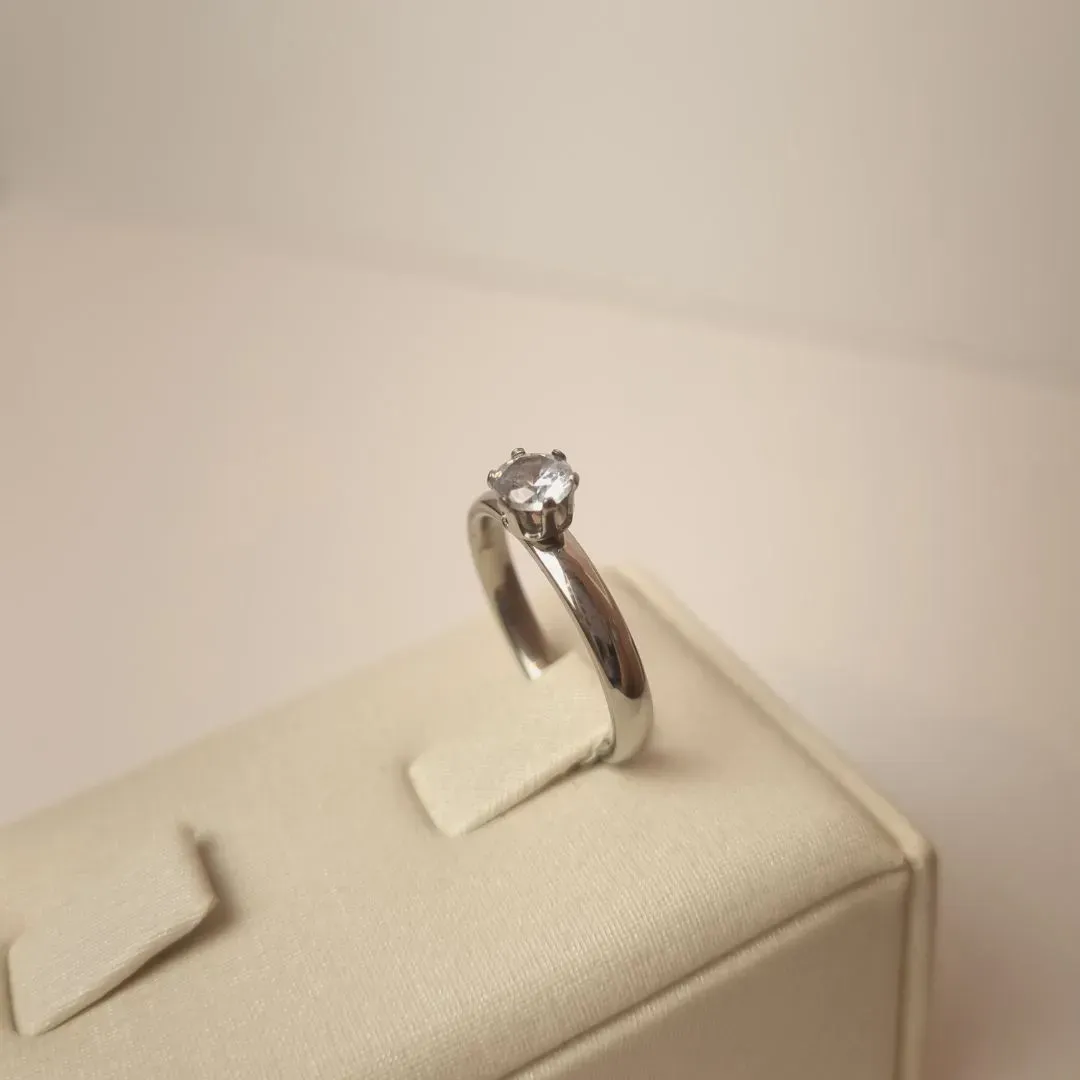 Anel Inox Solitário