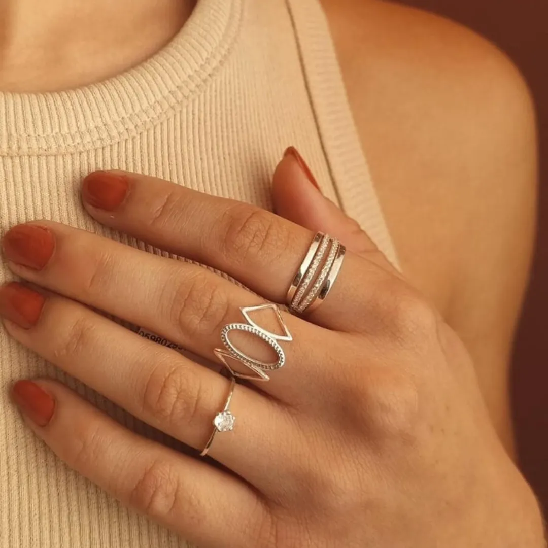 Anel Solitário Zircônia 3mm