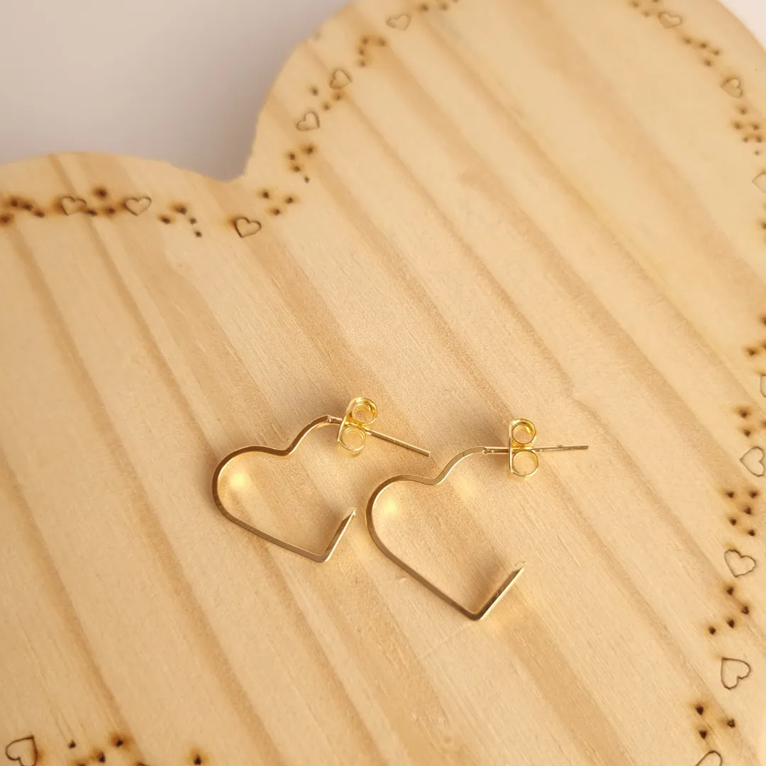 Argola Coração Fino