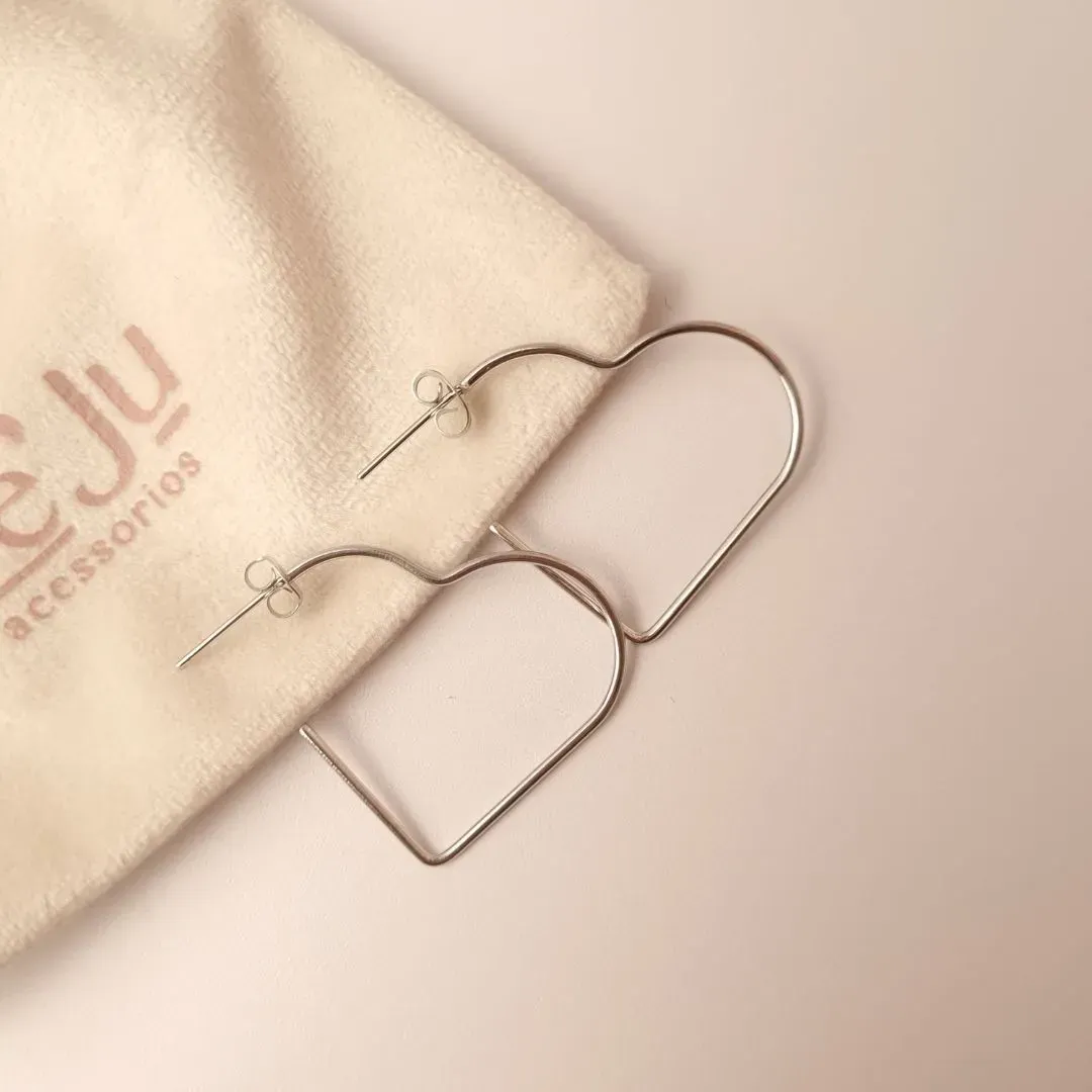 Argola Inox Coração