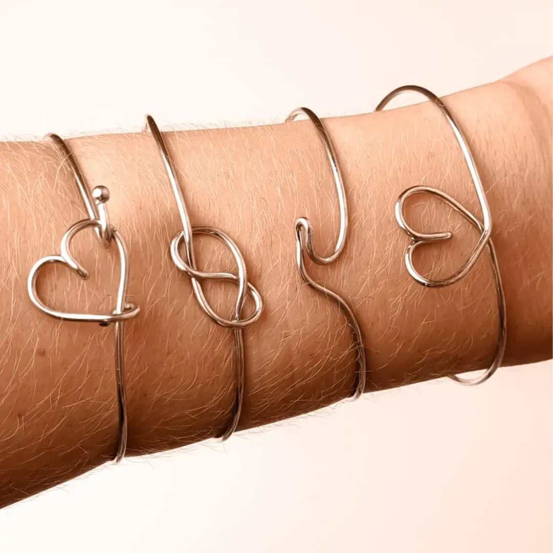 Bracelete Inox Fio com Trava