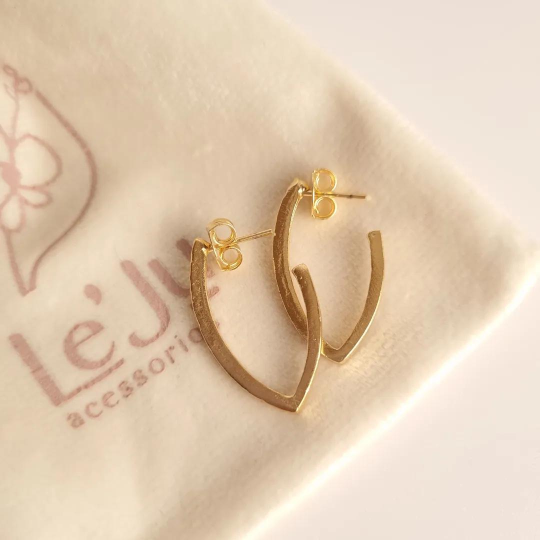 Brinco Argola Frente áspera