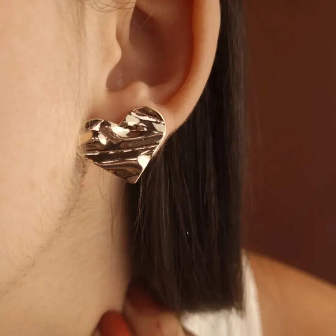 Brinco Chapa Coração P