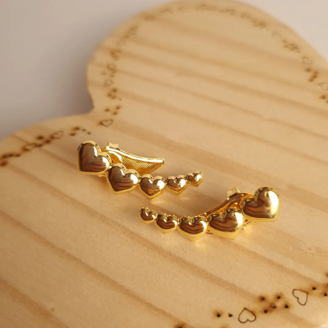 Brinco Ear Cuff's Coração Liso