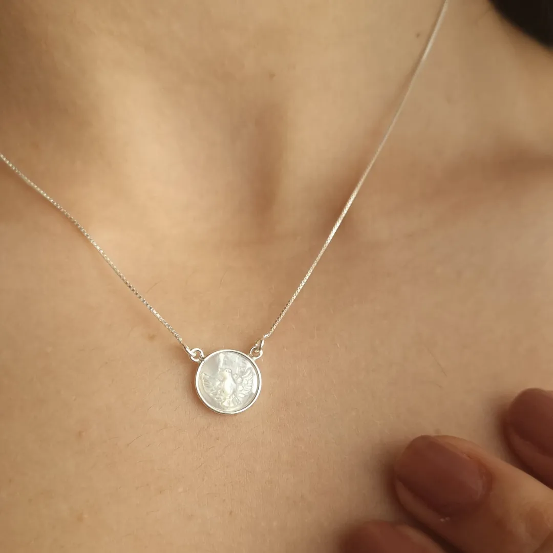 Colar Prata Madrepelora