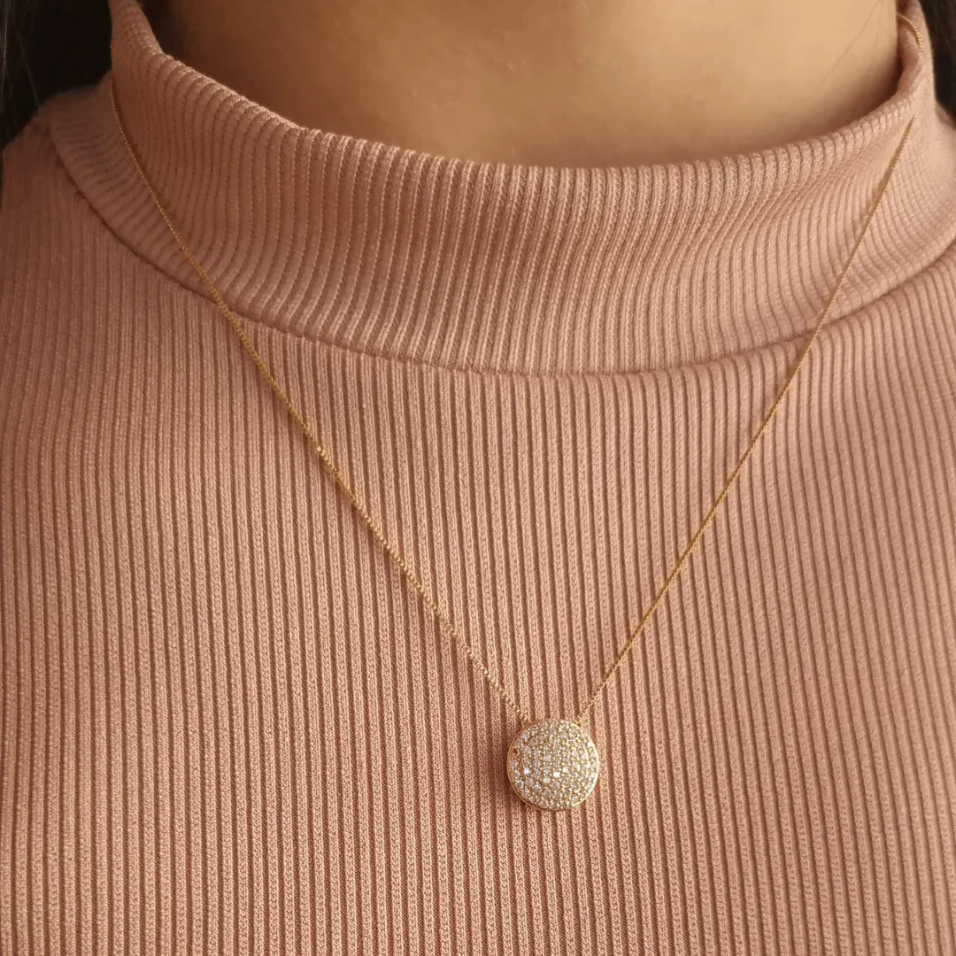 Colar Redondo Cravejado