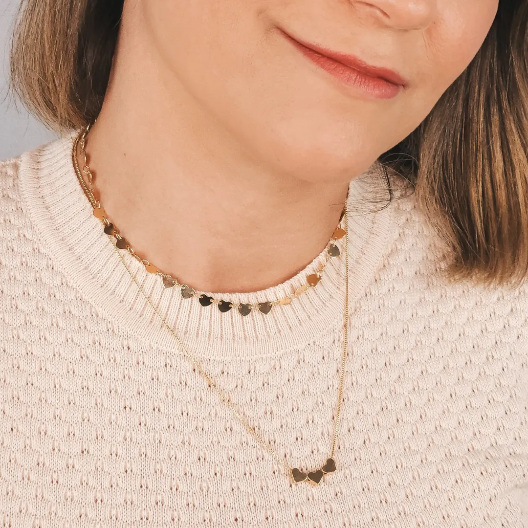 Choker Chapinha Coração Coleção 4.0