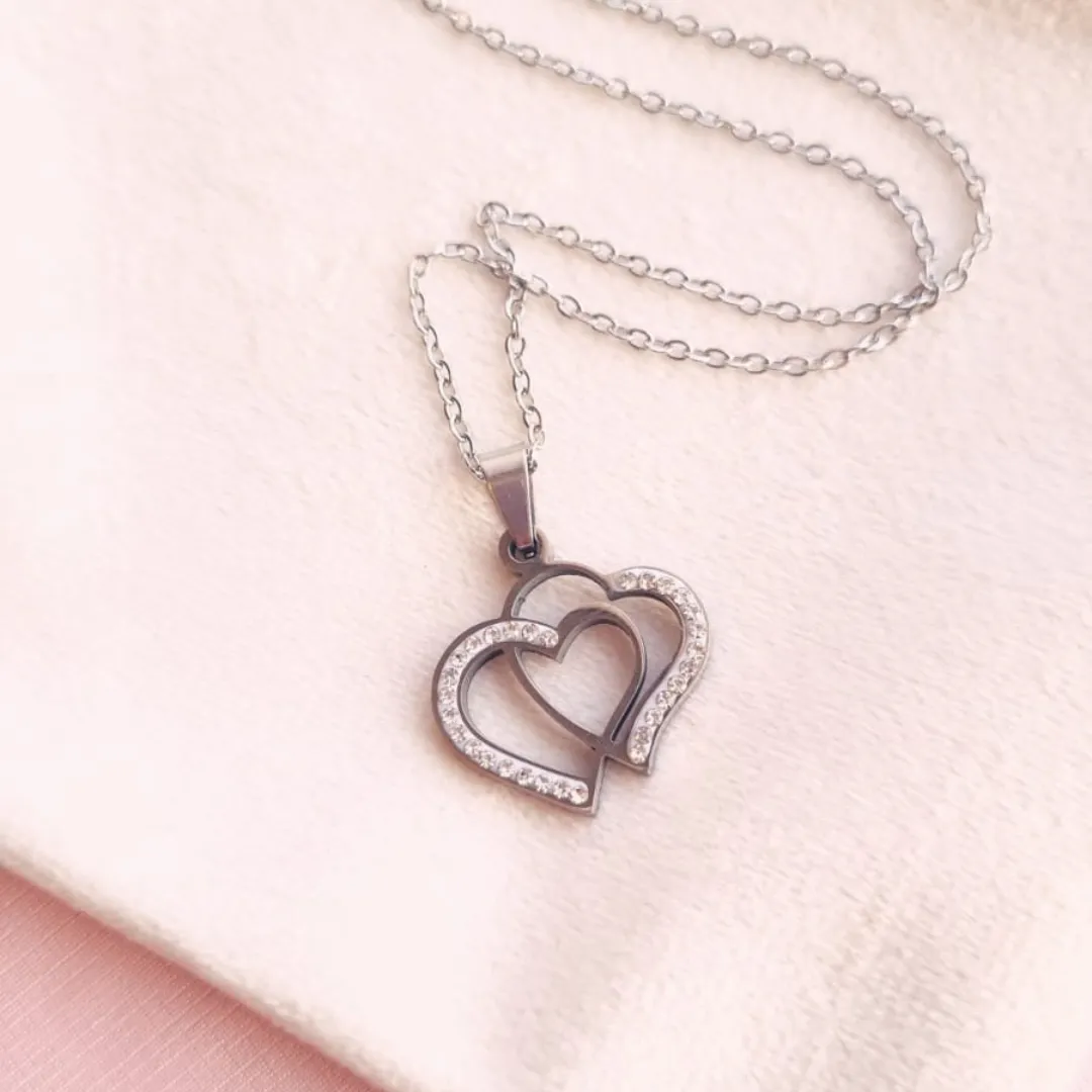 Cordão Coração Duplo