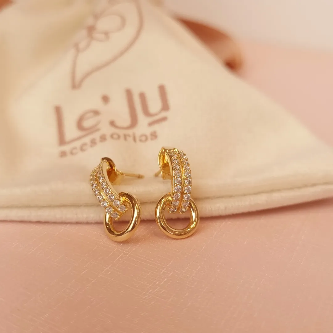 Brinco Argola Entrelaçada