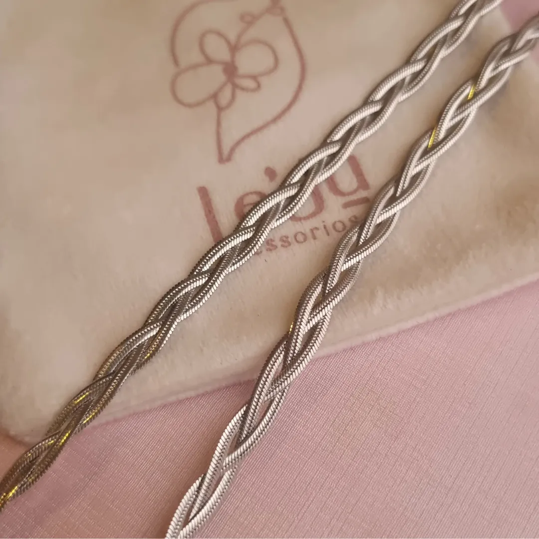 Colar Steel Fita Trançado 3 voltas