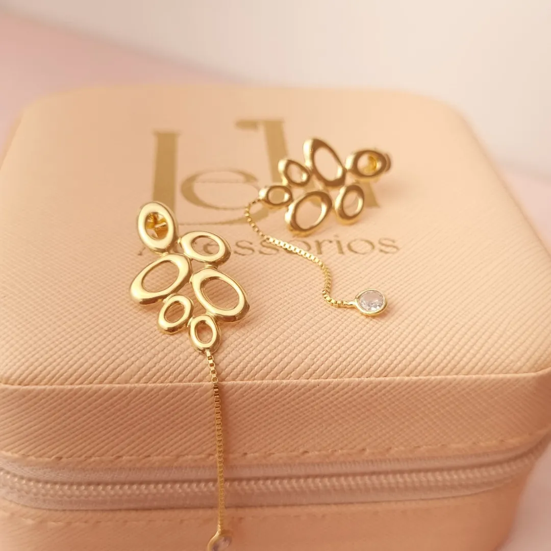 Brinco Colmeia com Zircônia