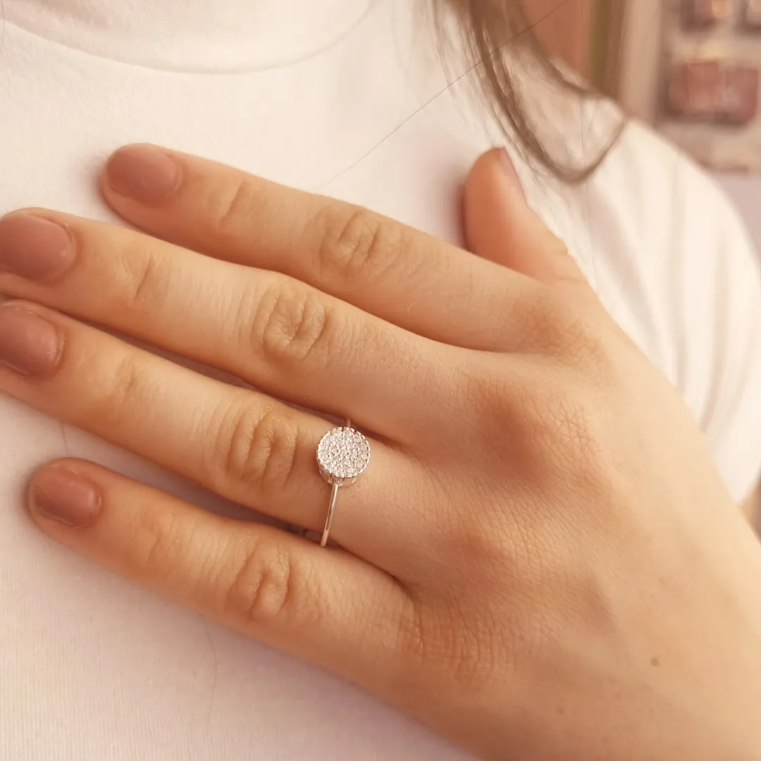 Anel Prata Chuveirinho