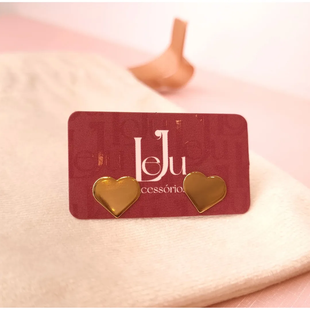 Brinco Chapa Coração