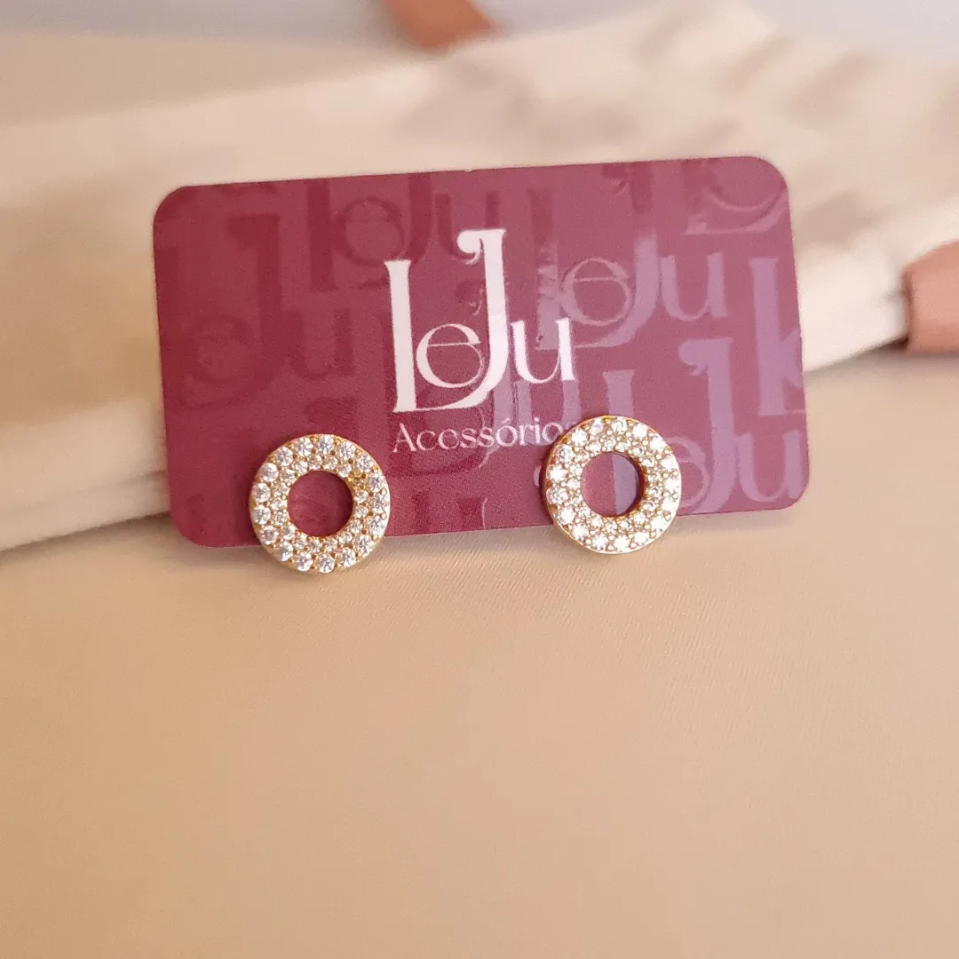 Brinco Circular Tipo Jóia