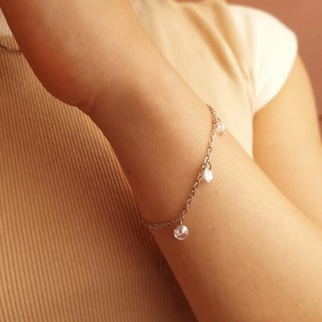 Pulseira Steel Pedrinhas