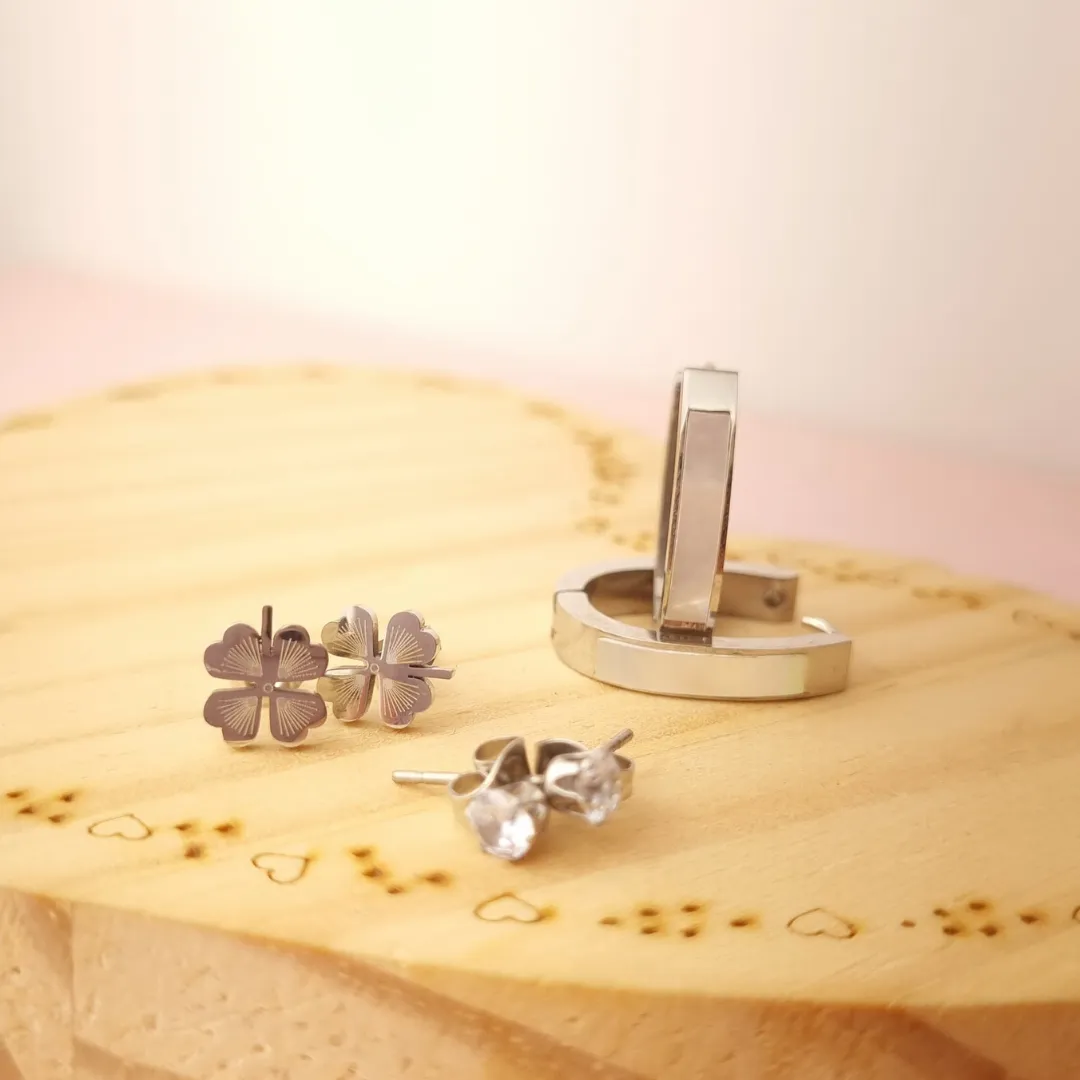 Trio Steel Olho Grego e Trevo