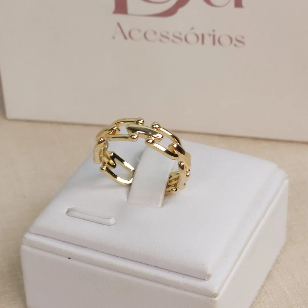 Anel Corrente Ajustável Coleção Natal