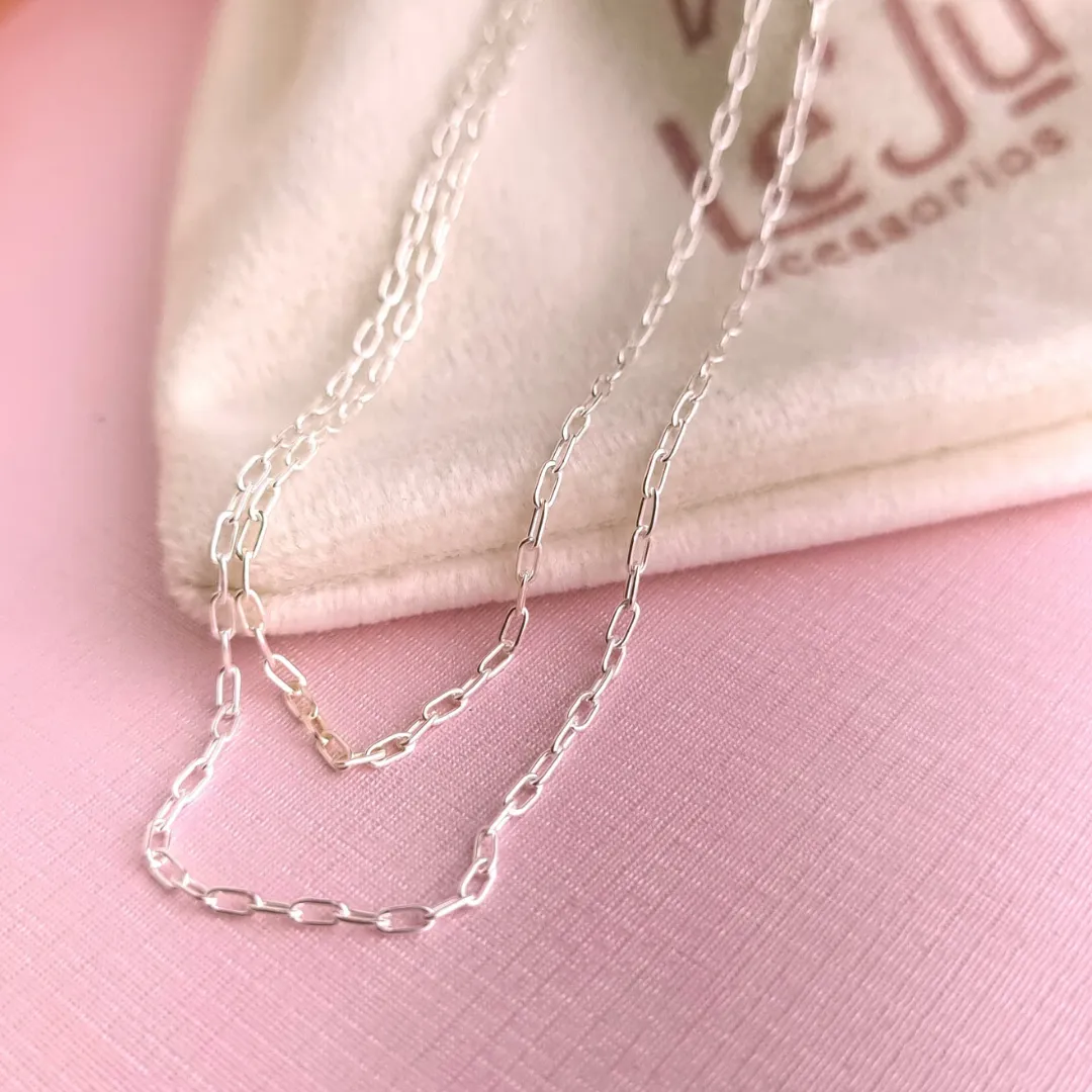 Colar Prata Cartier 0.5 Masculino