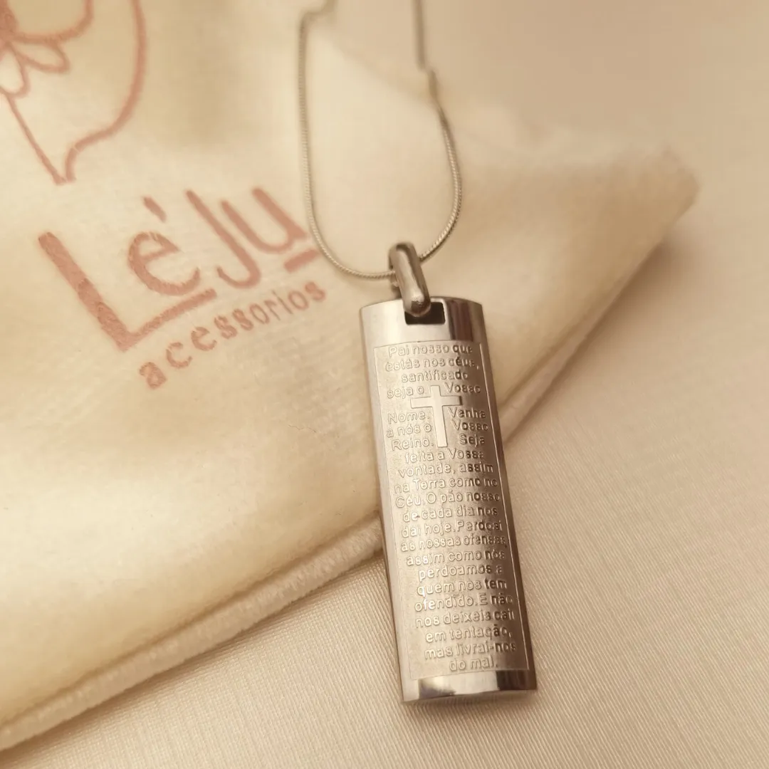 Colar Steel Pai Nosso