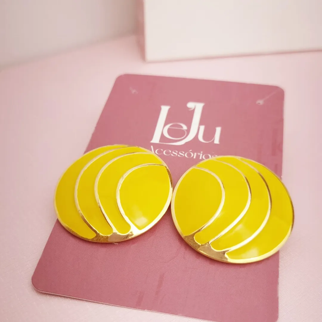 Brinco Redondo Esmaltado Grande